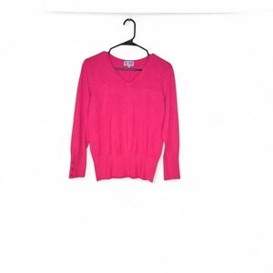 JM Collection Pink Crew Neck Sweater